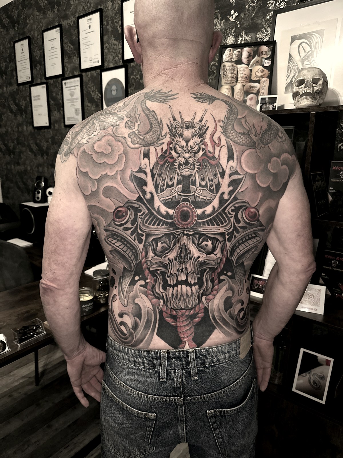 Samurai Rücken — Large Scale Tattoo von B Ink Atelier Schwanenstadt