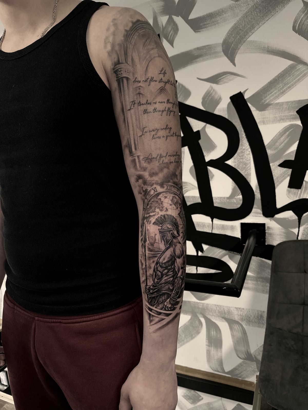 Spartaner — Sleeves Tattoo aus dem B Ink Atelier Schwanenstadt